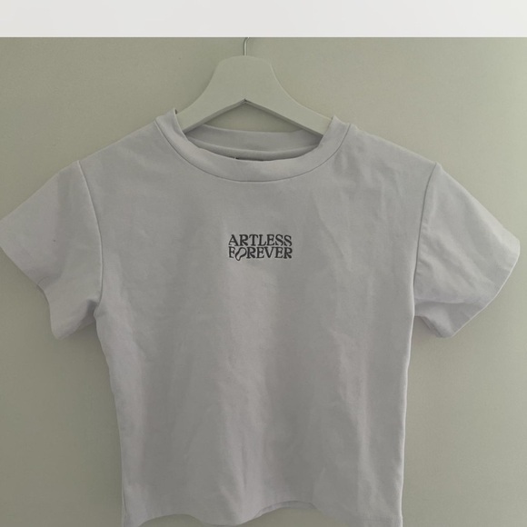 White Crop Top - Picture 1 of 2